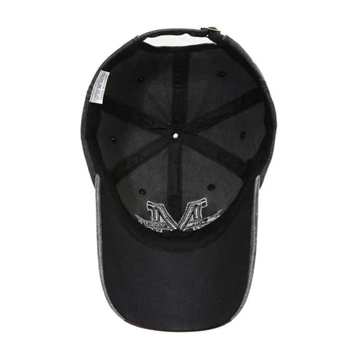 M%20Letter%20Embroidery%20Print%20Fishing%20Hat%20Retro%20Distressed%20Washed%20Cotton%20Golf%20Baseball%20Cap%20An-ti%20UV%20Sunhat%20Outdoor%20Sports%20Hat%20Visors%20-%20Image%206