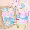 Random 5/8/10pcs Baby Cotton Babadores Burp Saliva Towel Cartoon Bibs Bandana Waterproof Boys Girls Accessories Clothing.