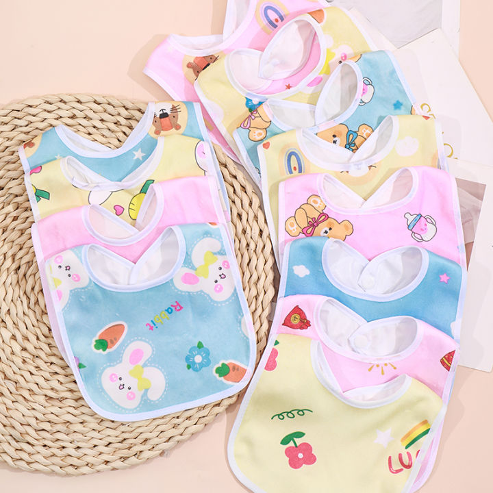 Random%205/8/10pcs%20Baby%20Cotton%20Babadores%20Burp%20Saliva%20Towel%20Cartoon%20Bibs%20Bandana%20Waterproof%20Boys%20Girls%20Accessories%20Clothing%20-%20Image%204