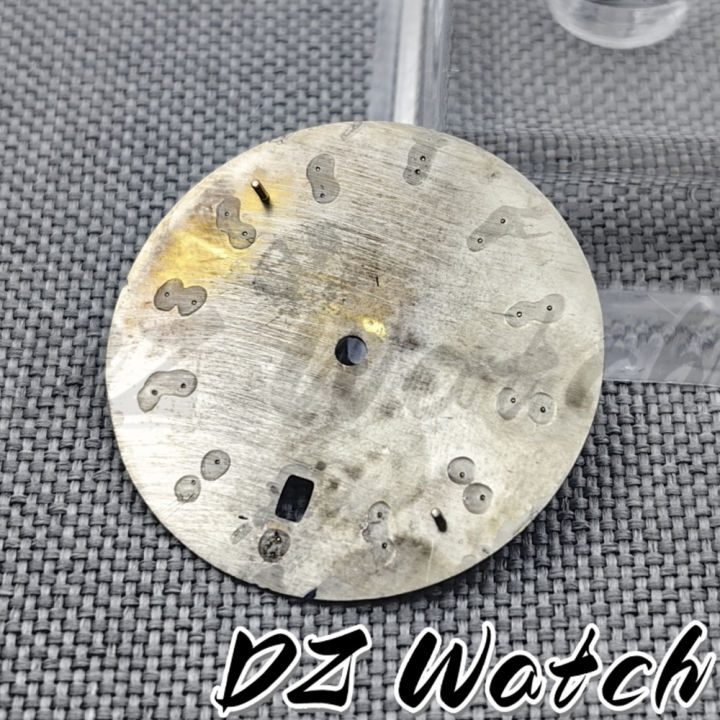 DZ%2033.5mm%20NH35%20Watch%20Dial%20Green%20Blue%20Earth%20Dial%20C3%20Super%20Green%20Luminous%206%20o'clock%20Crown%20Date%20Window%20fit%20NH35%20Movement%20-%20Image%203