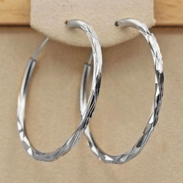 Huitan%20Classic%20Simple%20Hoop%20Earring%20for%20Women%20Gold%20Color%20Geometric%20Pattern%20Suit%20Various%20Occasions%20Metal%20Versatile%20Female%20Jewelry%20-%20Image%207