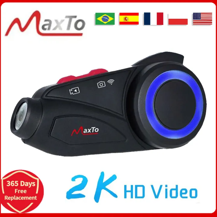 Maxto%20M3S%20Motorcycle%20Helmet%20Headset%20Bluetooth%20Intercom%20Waterproof%20%20Lens%20WiFi%201440p%20Video%20Recorder%20DVR%20Interphone%20-%20Image%202