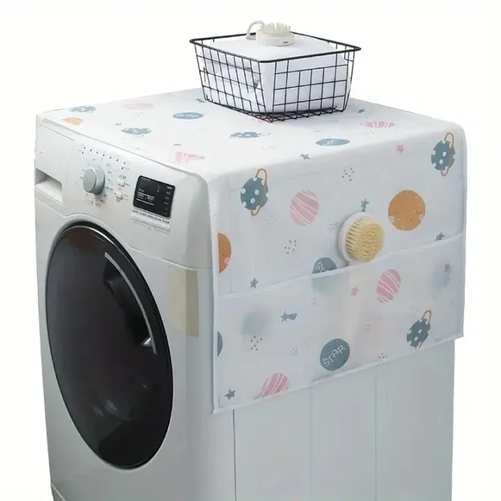 Refrigerator%20washing%20machine%20cover%20cloth%20dust%20cover%20oil%20proof%20household%20storage%20refrigerator%20cover%20cover%20towel%20-%20Image%204