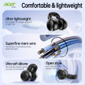 [Official Acer Product] Ohr537 Wireless Earphones with Ear Clip Design, Comfortable for Wearing, Suitable for Sports, Running, Fitness, Compatible with Mobile Phones, Tablets, Laptops, Multi-Device Compatibility, Recommended as a  for Lovers. 