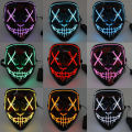 Halloween Neon Led Purge Mask Masque Masquerade Party Masks Light Grow in the Dark Horror Mask Glowing Masker. 