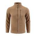 Outdoor Camouflage Fleece Jacket Double-Sided Shake Fleece Cardigan Tactical Jacket Warm Mountaineering Suit.