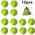6/12pcs Tennis Balls with Mesh Carry Bag Practice Ball High Elasticity Pet Dog Playing Balls Outdoor Training Sports Competition. 