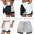 IPPO Anime Gym Shorts Men Boxing Gothic Manga 2 in 1 Compression Performance Shorts Quick Dry Athletics Short Pants Summer.