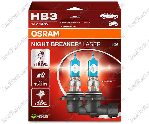 Hb3(9005) - Osram Night Breaker Laser NEXT GEN 150% -  Made In USA