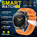 2025 New genuine Stratos 4 Smartwatch 1.43"AMOLED HD Screen Compass Barometric Altimeter Flashlight Voice Calling SmartWatch.