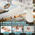 JOYINLED Dimmable 30/40W LED Ceiling Fan Light with Remote Control E27 Hanging Lamp for Living Room Study Home Decor 85-265V. 