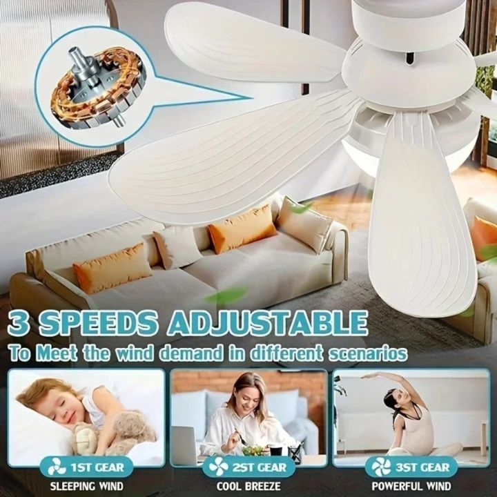 JOYINLED%20Dimmable%2030/40W%20LED%20Ceiling%20Fan%20Light%20with%20Remote%20Control%20E27%20Hanging%20Lamp%20for%20Living%20Room%20Study%20Home%20Decor%2085-265V%20-%20Image%203