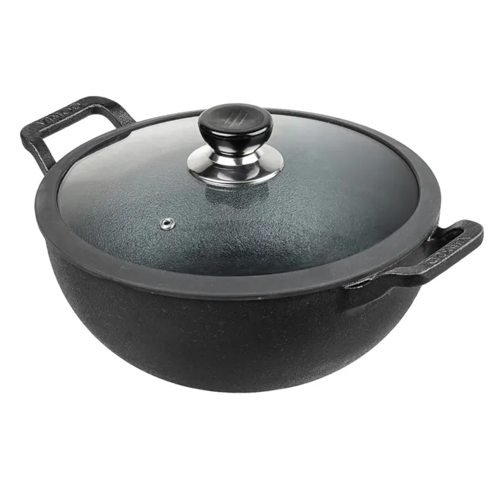 Famous%20Cast%20Iron%20Kadahi%20Karahi%20With%20Glass%20Lid%2026cm%20-%20Image%204