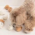 Squeaky Puppy Ball Toy - Spiked Bouncing Chew for Teeth Cleaning, Interactive Pet Toy for Small Dogs & Cats (Poodle/Bichon).