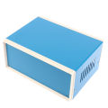 Blue Junction Box Metal Rectangle Electronic Project Case DIY Preventive Box Power Enclosure Corrosion Resistant Durable. 