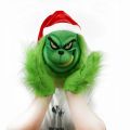 New Christmas Mask Set Halloween COSPLAY Party Props Thief Red Hat Green Mask Green Gloves. 