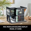 Coffee Shop City House Building Blocks Set for Adults, City Street View Construction Toy with Light, Christmas Kid Boy Girl . 