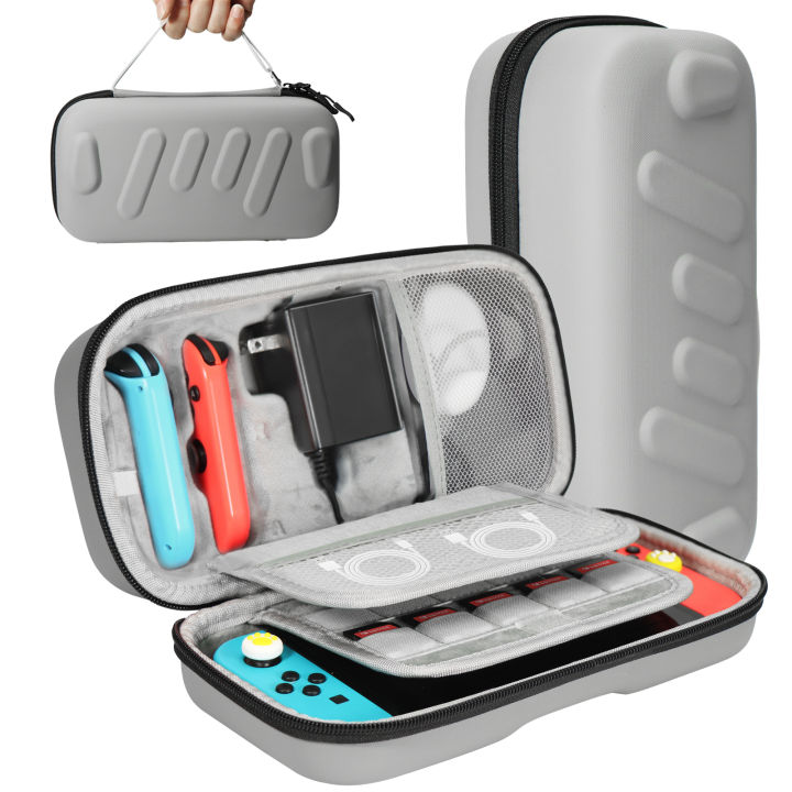 Carrying Case Compatible with Switch/OLED - For Console & Accessories Portable Hard Shell Pouch Carrying Travel Bag