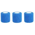 3Pcs Portable Elastic Self-adhesive Bandage, Breathable Sports Non-woven Wrap Finger Tape For Wrist Ankle Elbow Shoulder. 