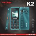 Myfon K2 - 1.8 inch display - 1500maH Battery - Dual Sim - PTA approved - Auto call recording - 1 year brand warranty. 