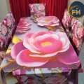 3D Print Premium Dining Table Cloth & Chair Cover Set 7 in 1 From Arshi Super Shop. 