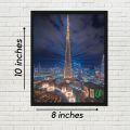 Dubai aesthetic city wall frame. 