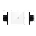 EU Touch Switch AC100-240V Led backlight Panel Tempered Crystal Glass wall Light sensory Switches 1/2/3 Gang Interruttore.