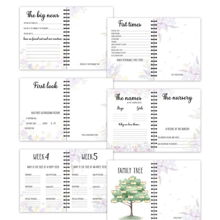 Pregnacy%20Journey%20Memory%20Books%2040%20Weeks%20Pregnancy%20Journal%20The%20Baby%20Keepsake%20Books%20Planner%20Present%20For%20New%20Parent%20-%20Image%205