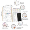 ADHD Cleaning Schedule Planner|Daily Weekly Monthly Housekeeping Organizer|Home Chore Checklist Book|Spiral A5 Cleaning Notebook.