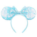 Big Size Classic DOT Bow Mouse Ears Headband Women Party Girl Hairband Hot Festival Park Trip DIY Hair Accessories.