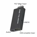 PS2 to HDMI Converter - 1080P Full HD Adapter with 3.5mm Audio Output, Supports 480i/480p/576i & All PS2 Display Modes. 