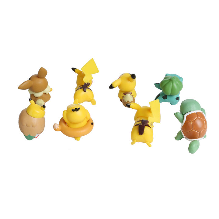 8Pcs%20Pokemon%20Anime%20Figure%20Pikachu%20Squirtle%20Bulbasaur%20Collection%20Ornamental%20Decoration%202-4CM%20Pet%20Action%20Model%20Doll%20Toy%20%20-%20Image%204