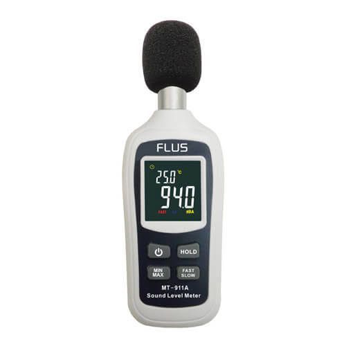 Flus Digital Mini Sound Level Meter MT-911A with Temperature | Daraz.com.bd