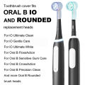 4 Pcs Compatible with Oral B iO Electric Toothbrush Heads Dustproof Covers, Protective Cover Cap for All Round Toothbrush Heads. 
