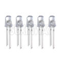 50pcs 5mm Multicolor Slow/Fast Flashing LED Diode Blinking Light Emitting Diodes 2 Pins Clear Round Lens Electronic Components. 