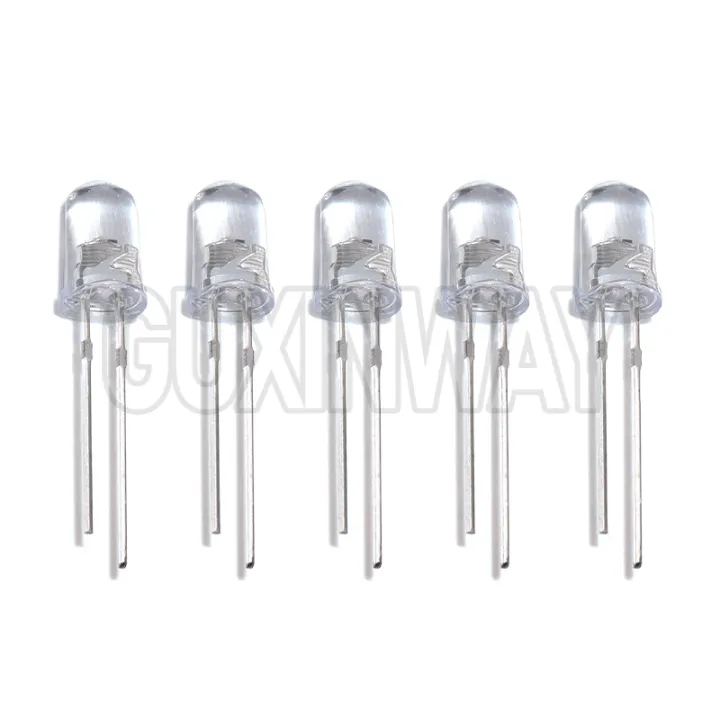 50pcs%205mm%20Multicolor%20Slow/Fast%20Flashing%20LED%20Diode%20Blinking%20Light%20Emitting%20Diodes%202%20Pins%20Clear%20Round%20Lens%20Electronic%20Components%20-%20Image%205