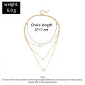 Trendy Zircon Pendant Necklace For Women Multilayer Chain Choker Fashion Female Party Shiny Jewelry .