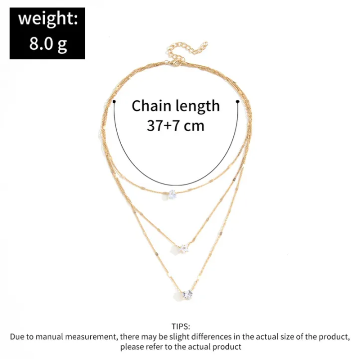 Trendy%20Zircon%20Pendant%20Necklace%20For%20Women%20Multilayer%20Chain%20Choker%20Fashion%20Female%20Party%20Shiny%20Jewelry%20%20-%20Image%202