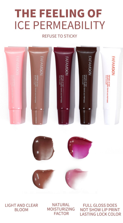 FAFAMOON%20Peptide%20Lip%20Gloss%20%E2%80%93%20Long-Lasting%20Hydrating%20Lip%20Tint%20with%20Velvet%20&%20Mirror%20Shine%20%7C%20Non-Sticky,%20Moisturizing%20Plumping%20Lip%20Stain%20for%20Smooth,%20Glass-Like%20Lips%20%7C%20Rhode%20Lip%20Gloss%20Dupe,%20All-Day%20Wear%20Lip%20Makeup%20for%20Soft,%20Glossy%20Finish%20-%20Image%202