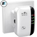 Wifi Extender, WiFi Signal Booster Up to 100meter, 300Mbps WiFi Range Extender, Wireless Internet Repeat-er, Long Range Amplifier with Ethernet Port, 1-Tap Setup.. 