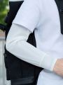 1Pair 2025 Summer Ice Silk Men's Loose Sunscreen Sleeves UV Ice Gloves Riding Arm Guards Sport Running Driving Absorbent.