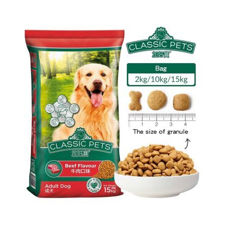 Classic%20Pets%20Dog%20Food%20Beef%20Flavor%2010%20kg%20and%201kg%20repack%20-%20Image%202