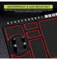 Car Dashboard Anti Slip Phone Mat with 360 Degrees Rotating Phone Holder Non-Slip Multifunctional 6 in 1 Anti-Skid Phone Mat with Parking Numbers for Coins Keys Cell Phones. 