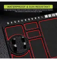 Car Dashboard Anti Slip Phone Mat with 360 Degrees Rotating Phone Holder Non-Slip Multifunctional 6 in 1 Anti-Skid Phone Mat with Parking Numbers for Coins Keys Cell Phones. 