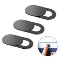 3pcs Black Plastic Webcam Cover Anti-hacker Shutter Privacy Protection Slide Shutter Shield for Smartphone Laptop Desktop Camera. 