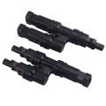 1 Pair IP67 Solar PV Connector Approved 2 to 1 T Branch Male And Female Solar 100% PP0 Parallel DIY Solar Kits System. 