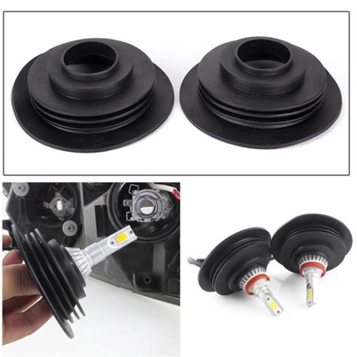 1PC Soft Dust Cover For Car Auto Headlight Universal LED Light Seal Cap Car LED Headlight Bulb Waterproof Dust Cover