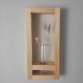 Wood Frame Shelf | Picture Frame Shelf | Framed Wall Shelf | Bud Vase Wall Shelf | Plant Shelf | Modern Wall Shelf | Wood Shelf | Bud Vase.