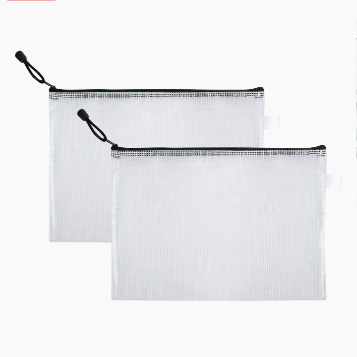 12-Piece%20Plastic%20Mesh%20Zip%20File%20Bag,%20Waterproof%20and%20Tear-Resistant%20File%20Folder,%20Multi-Size%20Zip%20File%20Bag%20for%20School%20Office%20Home%20Tr%20-%20Image%207