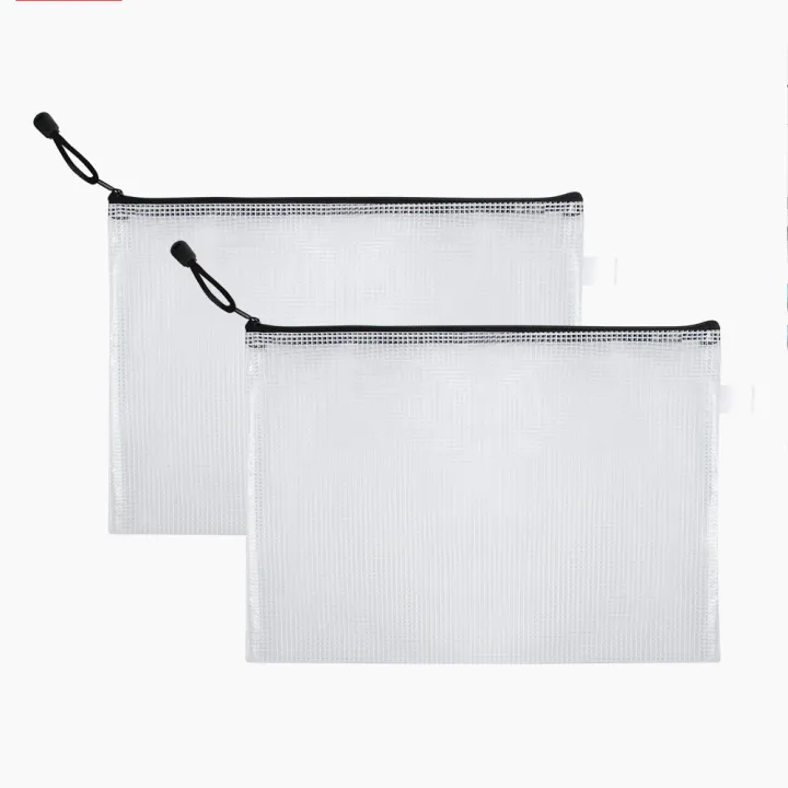 12-Piece%20Plastic%20Mesh%20Zip%20File%20Bag,%20Waterproof%20and%20Tear-Resistant%20File%20Folder,%20Multi-Size%20Zip%20File%20Bag%20for%20School%20Office%20Home%20Tr%20-%20Image%207
